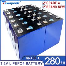 Nowy akumulator 280Ah Lifepo4 3.2V Grade A Akku Lithium Iron Phosphate Prismatic Cells for Solar PV EU US TAX FREE