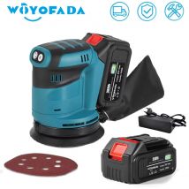 Levigatrice elettrica a 3 velocità per orbita casuale 125mm carta vetrata smerigliatrice per legno levigatrice utensili elettrici per batteria Makita 18V