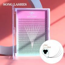 Song Lashes 3D 640 Fans Pointy Base Promade Fans Eyelash Extension Sharp Thin Pointy Base Promade