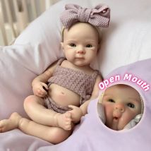 13-calowa wodoodporna lalka Bettie Bebe Reborn z silikonu, dziewczynka, z 2 zestawami ubranek, ręcznie malowana skóra, miękki dotyk, noworodkowa lalka silikonowa