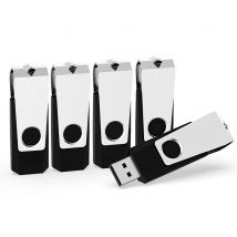 KOOTION 5 Stück/1 Los 32 GB 16 GB Flash-Laufwerk USB-Daumenlaufwerk Bulk USB-Laufwerk Schwenkbares Stiftlaufwerk für Datenspeicherung