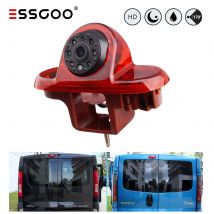 ESSGOO Telecamera di retromarcia per retromarcia Visione notturna 3a luce freno per Renault Trafic MK2/Vauxhall/Opel Vivaro A X83