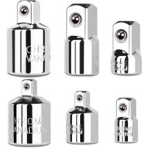 1/4" 3/8" 1/2" Ratchet Wrench Adapter Chrome Vanadium Steel Ratchet/Socket Extension/Conversion Kit for Automotive Maintenance