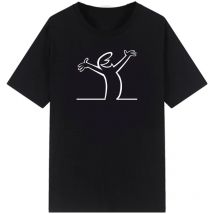 T Hemd La Linea Die Linie Osvaldo Cavandoli TV Männer Frauen Stil Streetwear T Rundhals Casual Tops Glücklich Mode Camisetas