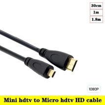30 cm 1 m 1,8 m 4K/1080P Mini HDMI Konvertierung Micro HDMI kompatibel C zu D HD Computer TV Kamera DSLR Kamera Monitor Kabel