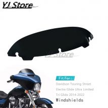 Fit Für Harley Touring Street Electra Glide Ultra FLHX 2014-später Motorrad Neue 4,5'' Windschutzscheibe Obere Verkleidung windabweiser