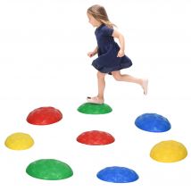 ZONEKIZ Piedras de Equilibrio para Niños de 3-8 Años 8 Piezas Multicolor
