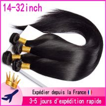 Tissage Capelli Umani Lisci 100% Capelli Umani Per Le Donne Bundles 30 32 pollici Capelli Vergini Brasiliani Tessuto di Remy Estensioni Dei Capelli Umani