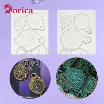 Retro Taschenuhr Design Relief Silikon Form Sugarcraft Schokolade Fondant Kuchen Form DIY Harz Ton Modell Hause Dekorieren Werkzeug