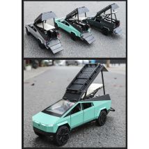 1/24 Tesla Cybertruck Pickup Camping RV Auto Modell Diecast Metall Spielzeug Sound Licht Sammlung Dekoration Kinder Geburtstag Geschenke