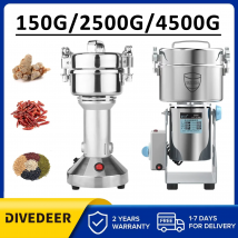 DIVEDEER 150 ~ 4500g Elettrico Grani Spezie Hebals Caffè Cibo Secco Smerigliatrice Mulino Rettificatrice Mulino Farina In Polvere Frantoio