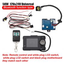 Zubehörset für Luft-Diesel-Standheizung, 12 V und 24 V, 5 kW, Bluetooth-Motherboard/Schalter/Fernbedienung/Kabelbaum