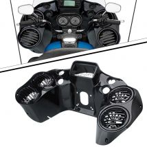Für Harley Touring Road Glide FLTR/I 1998–2009 FLTRX 2010–2013, schwarze Innenverkleidungsabdeckung mit 4 6,5-Zoll-Lautsprecherkapseln, Motorrad
