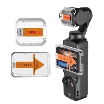 4 pezzi 2 set pellicole in vetro 9H pellicola temperata per magazzino senza polvere per DJI Pocket 3 protezione schermo per Osmo Pocket 3 accessorio fotocamera