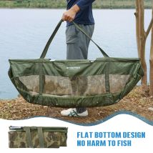 THKFISH Angeltaschen, zusammenklappbare Fischwaage, Netz-PVC-Wiege, Sling-Fischtasche für gefangenes Fisch, wiegt im Beutel zum Barschangeln