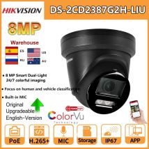 Kamera IP Hikvision 8MP DS-2CD2387G2H-LIU 4K inteligentne światło hybrydowe z wbudowanym mikrofonem ColorVu podwójna lampka stała kamera sieciowa z wieżyczką