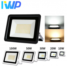 Luce di inondazione a LED 10W 20W 30W 50W 100W 220V IP68 Faretto esterno impermeabile Lampione stradale da giardino Lampada per proiettore Riflettore LED da parete