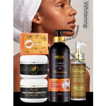 AILKE Collagen Women Skin Care Set, Moisturizing, Whitening, Youther, Remove Freckle, Dark and Black Spots, Skin Lightening Kit