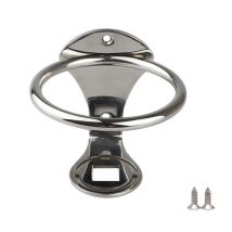 1-teiliger Becher-Getränkehalter, Einzelring, Getränke-Edelstahl in Marinequalität, vertikale Halterung für Yacht-Boot-Hardware