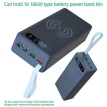 16*18650 uchwyt na baterie schowek etui na powerbank DIY 18650 zestaw telefon Powerbank ładowarka mobilna DIY Shell Box I6P6