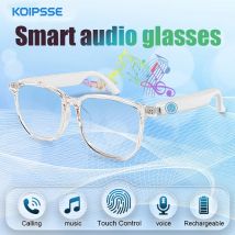 Koipsse Smart-Brille mit Mikrofon, modisch und vielseitig, geeignet für alle Altersgruppen, kabellose Anrufe, Sport-Sonnenbrillen, Lautsprecher