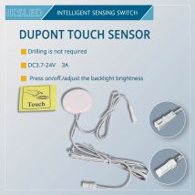 DC12V 24V LED Dimmbare Touch Sensing Versteckte Hände Sweep Dimmer Sensor Durchdringung Schalter Holz Panel Touch Schalter