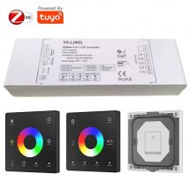 30A Tuya Zigbee 5in1 Smart Led Controller Dimmbare 12V 24V Einzel CCT RGBW RGB + CCT Streifen RF Touch Control Für Alexa Google Hause