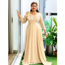 Plus Size Afrikanische Hochzeit Party Kleider für Frauen 2025, Dashiki Ankara Abendkleid, elegantes Weihnachts-Outfit, Robe, Afrika-Kleidung