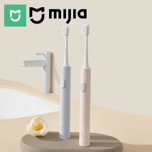 MIJIA T200/T200C elektrische Schallzahnbürste, USB-C-Akku für 25 Tage, IPX7 wasserdicht, 2 Modi, 2 Bürstenköpfe, Zahnaufhellungszahnbürste