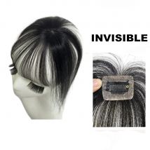 Anemone 3D Natürliche Menschenhaar Fransen Clip Ins Pony Transparente Spitze Air Pony Brasilianisches Haar Nicht-remy Haar Für frauen