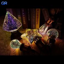LED Edison 3D Farbige Glühbirne E27 AC110V 220V Vintage Dekoration Feiertagsbeleuchtung ST64 Ampoule LED Nachtlampe
