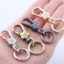 2 Stück Metallfolwer Schlüsselanhänger Schlüsselclips Schlüsselanhänger Schlüsselanhänger Ringe Schlüsselanhänger für Zuhause Autoschlüssel Organizer