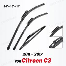 Wischer lhd vordere und hintere Wischer blätter für Citroen C3 Picasso 2011-2017 Windschutz scheibe Windschutz scheibe Fenster Regen bürsten 24 "16" 11"