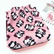 Winter Women'S Cute Plush Pajamas Pants, Cartoon Fluffy And Warm To Sleep   Pants, Comfortable Loose Elastic Waist Home Pants