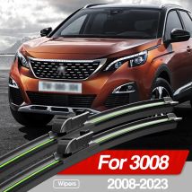 Für Peugeot 3008 2008-2023 Frontscheibenwischerblätter 2 Stück Windschutzscheiben-Fensterzubehör 2009 2011 2013 2015 2016 2018 2020