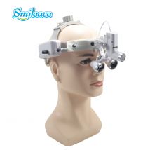 Lente d'ingrandimento chirurgica a luce led dentale con funzionamento chirurgo faro medico lenti di ingrandimento dentali cliniche