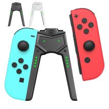 Mini gioco Dock di ricarica Grip Tipo C Caricatore portatile per gamepad a forma di V con indicatore per controller Joy-Con OLED Nintendo Switch