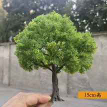 Modello di albero verde simulato per micro paesaggi, in scala G/H/O/N, per modellismo ferroviario e tavoli di sabbia - Materiale per layout ferroviario