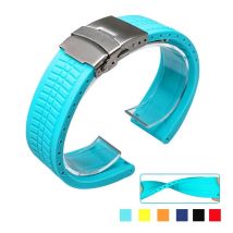 20 mm 22 mm Silikonowy pasek do zegarka Gumowy miękki pasek na nadgarstek do zegarka Omega do Samsung Galaxy Watch 4 5 Sportowa bransoletka damska i męska
