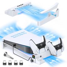 OIVO for PS5 Console Horizontal Cooling Stand PS5 Base Holder PS5 Controller Charger for Playstation 5 Disc & Digital Editions