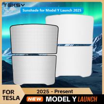 Für Tesla Neues Modell Y Launch Juniper 2025 Sonnenschutzdach, nie durchhängend, Nano-Eiskristallbeschichtung, Wärmeisolierung, Glas-Sonnenschutz