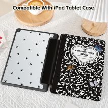 Hülle für iPad 10.2/9.7/10,9 Zoll Abdeckung, transparentes Acryl, doppelseitiger Druck, optional mit kapazitivem Stift-/Filz beutelset