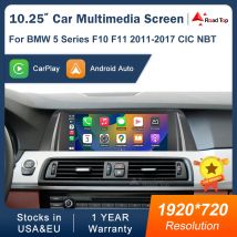 Pantalla Multimedia 10,25 1920*720 para BMW 5 Series F10 F11 2011-2017 CIC NBT pantalla táctil inalámbrica Carplay Android auto