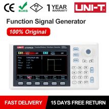 Generador de señal de función UNI-T UTG932E UTG962E, 30Mhz, 60Mhz, frecuencia de doble canal, onda sinusoidal arbitraria