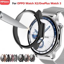 Custodia in vetro temperato + copertura per PC per Oppo Watch X2 Custodia protettiva per schermo morbida in TPU per Oneplus Watch 3 Accessori