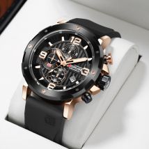 BORUSE Business Herrenuhr, wasserdicht, Datum, analog, Quarzuhr