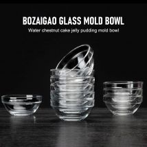 10 Stück kleine Glasschalen, Sojasauce-Tauchschalen, klare Vorbereitungsschalen, stapelbare Servierschalen für Snacks, Obst, Dips, Dessertschüssel