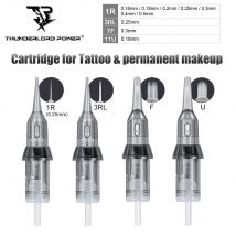 Nuovo ago per cartuccia tatuaggio misto per cartuccia penna tatuaggio universale RL U 0.18mm 0.25mm aghi per tatuaggio trucco permanente