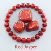 Natural Stone Genuine 5A Red Jasper Prayer Beaded Bracelets Women Men Rosary Meditation Bracelets Yoga Meditation Jewelry Gift