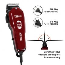 WALUX Professional AC220-240V Maszynka do strzyżenia włosów 10W Mocna maszynka do włosów Home Man Shaver 2M Maszynka do strzyżenia włosów z kablem 8 grzebieni ochronnych